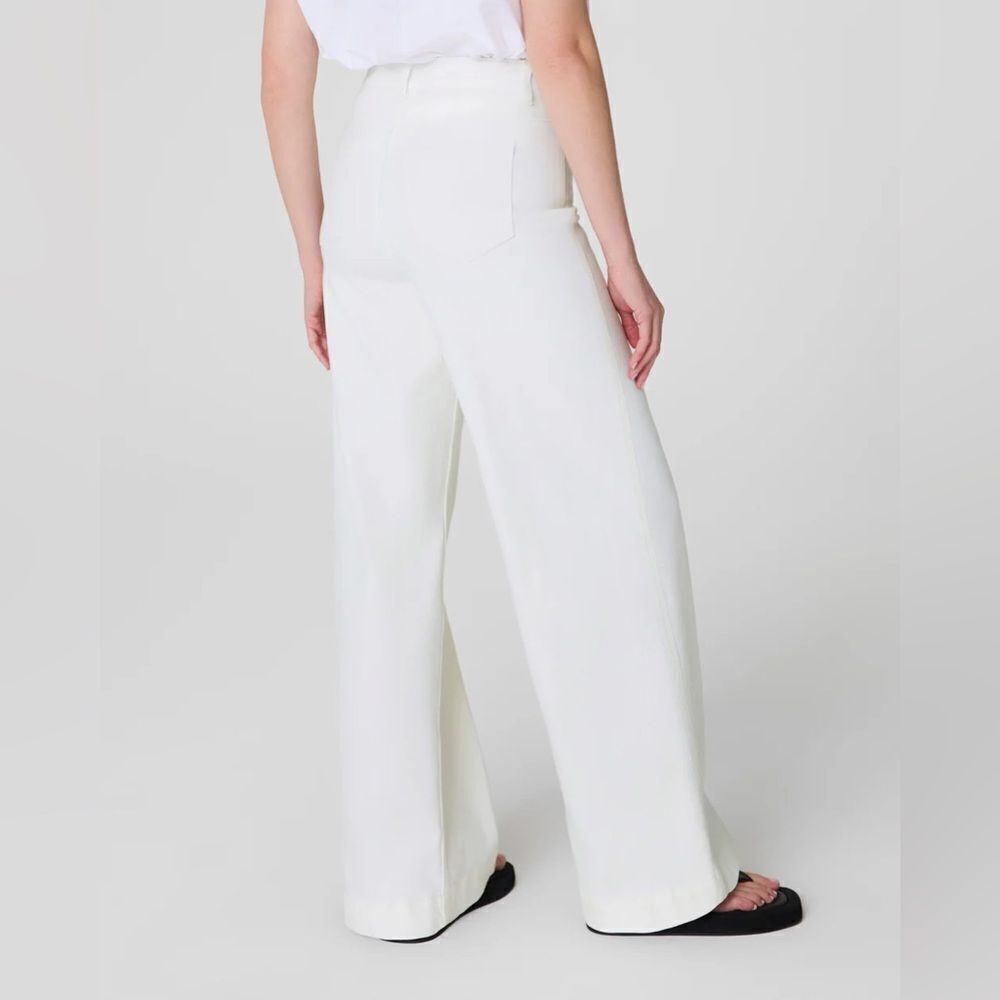 NEW SPANXshape EveryWear Wide Leg Jeans in Chalk Shaping Office Career Size 3X - Picture 4 of 13
